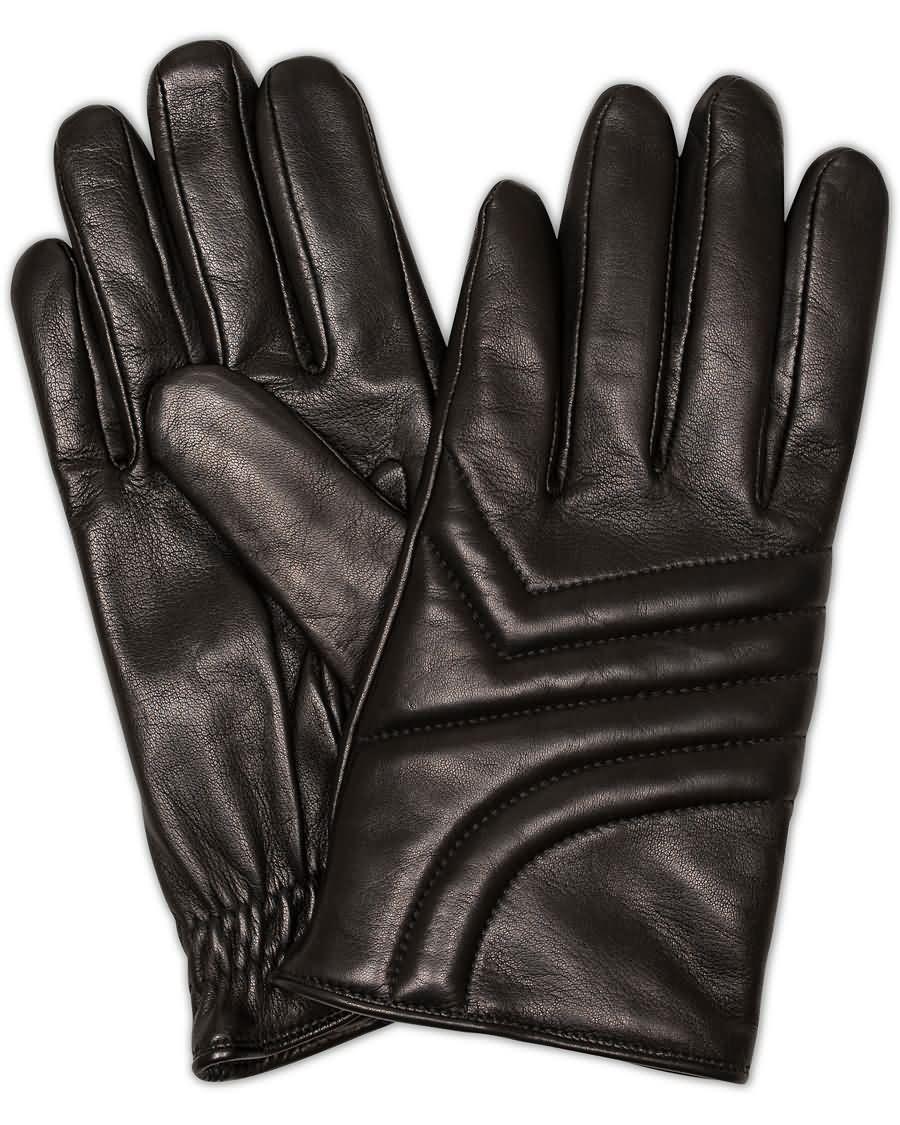 ralph lauren purple label quilted glove black nappa w13m7